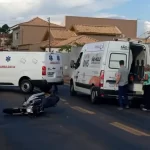 Motociclista fica gravemente ferida em acidente na via expressa de Pompeia