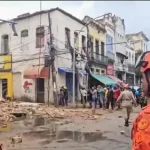 Desabamento de casarão causa uma morte no centro do Rio