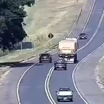 Motorista faz ultrapassagem proibida e quase causa colisão frontal na BR-153